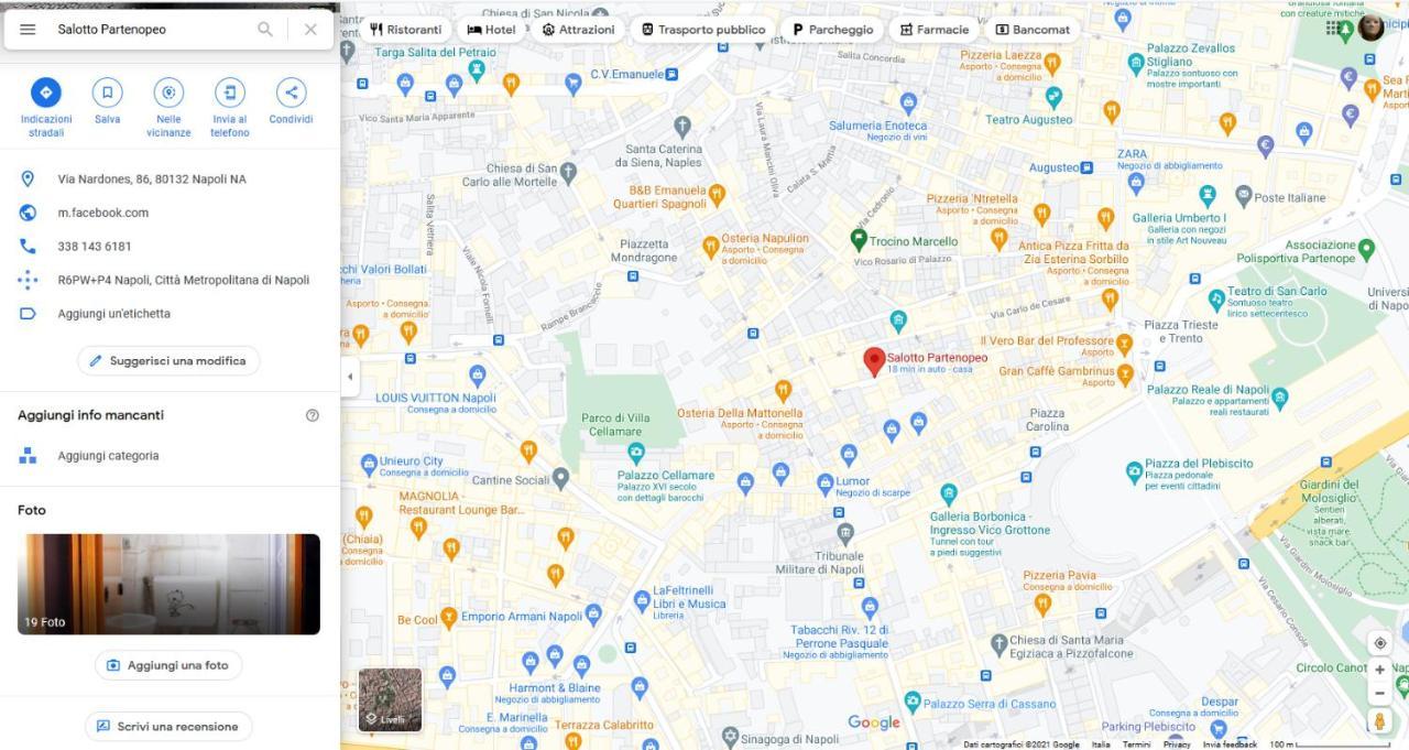 Salotto Partenopeo Napels Buitenkant foto